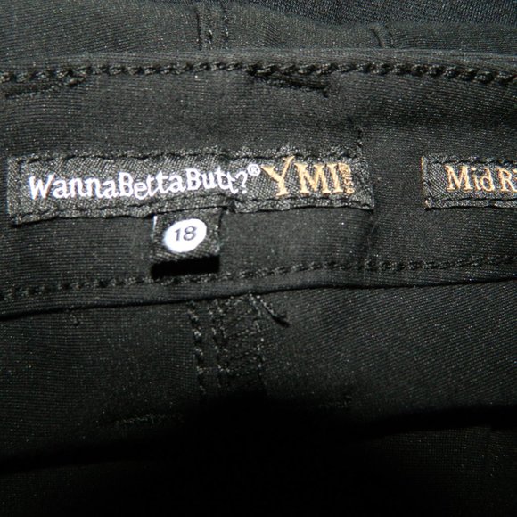 5/$25 YMI WannaBettaButt Stretch Jeggings Mid Rise Black Size 18 (S-31) - Picture 6 of 7